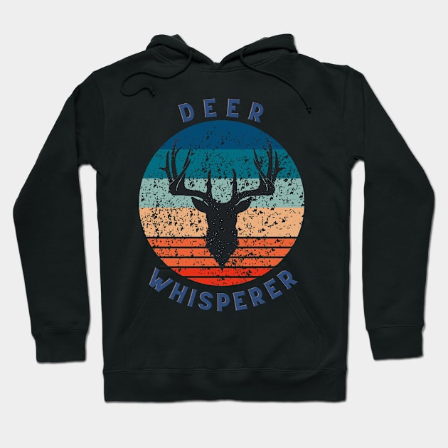 deer whisperer vintage retro Hoodie by Mysooni